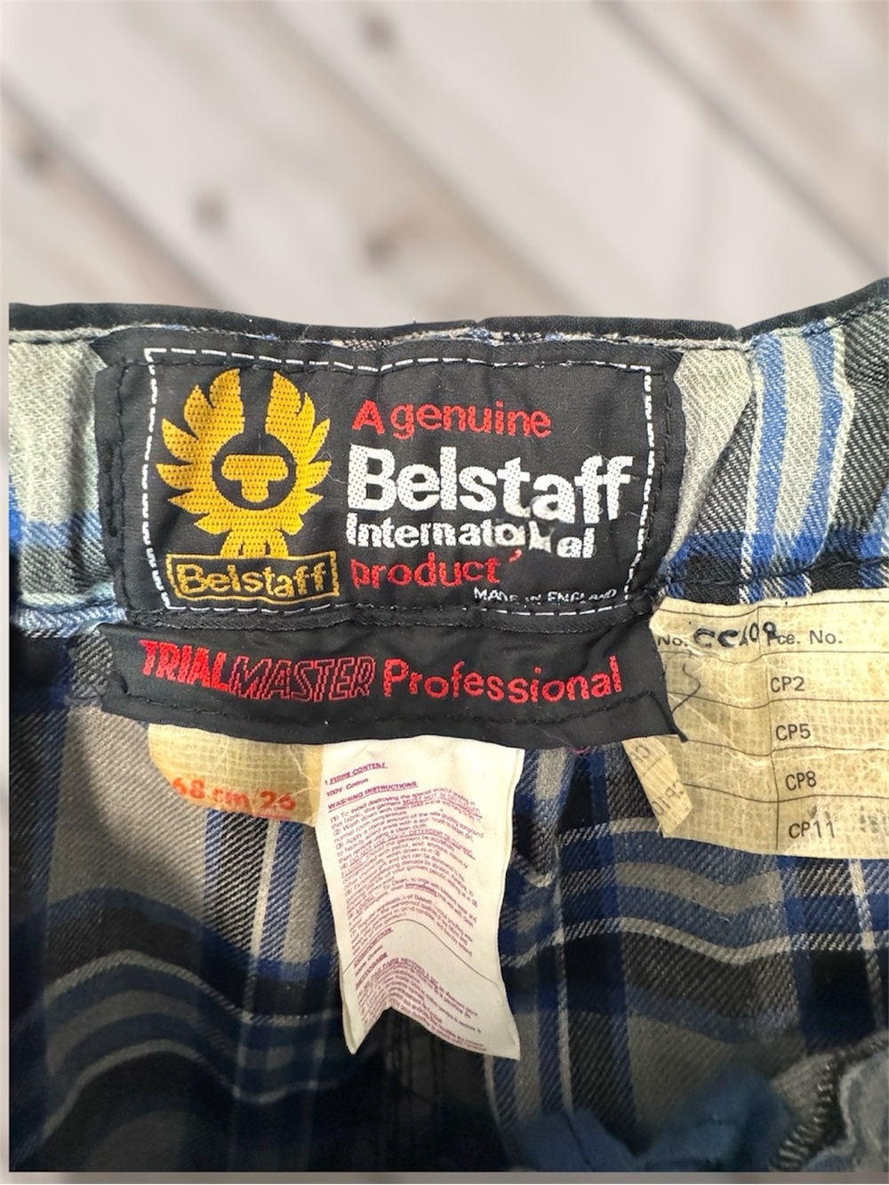 Vintage Belstaff Motorcycle Waxed Canvas Trailmaster Pants